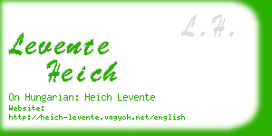 levente heich business card